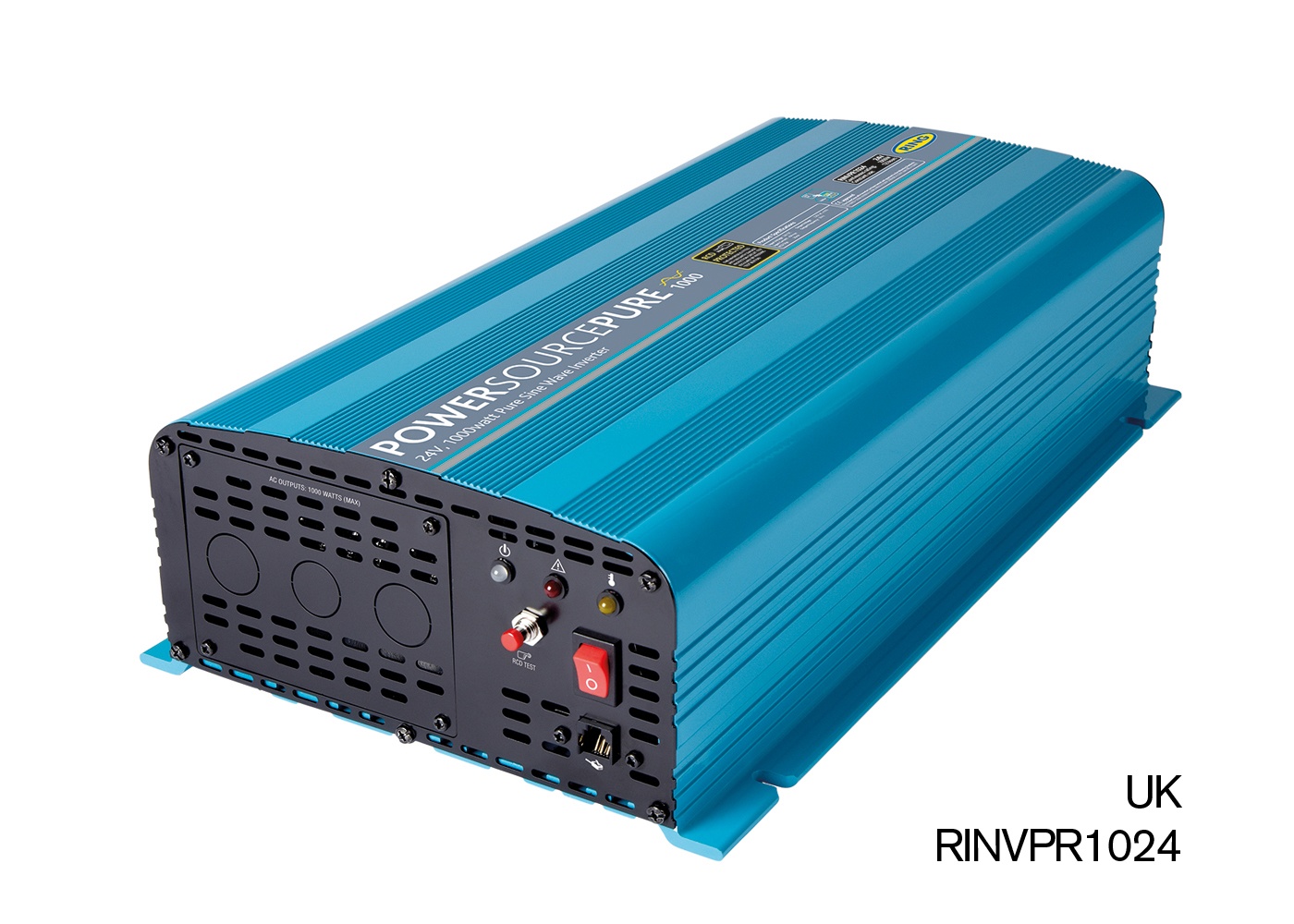 Pure Sine Wave Inverter 1000W PowerSourcePure With RCD 